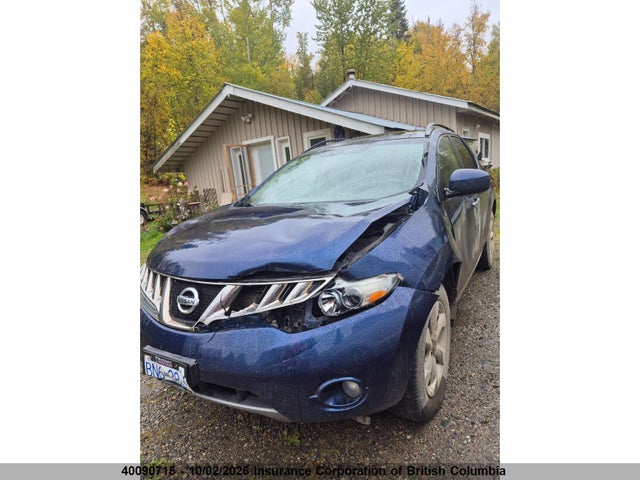 2009 Nissan Murano S/sl/le მანქანა იყიდება აუქციონზე, vin: JN8AZ18W19W100633, აუქციონის ნომერი: 40090715