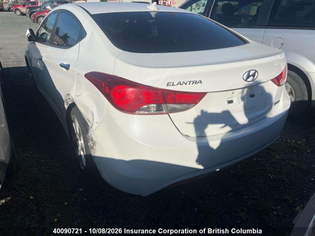 2012 Hyundai Elantra Gls/limited მანქანა იყიდება აუქციონზე, vin: 5NPDH4AE6CH128956, აუქციონის ნომერი: 40090721