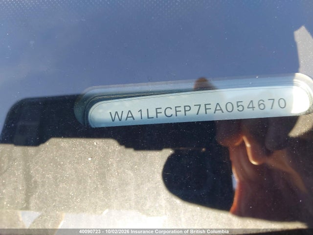 40090723 :رقم المزاد ، WA1LFCFP7FA054670 vin ، 2015 Audi Q5 مزاد بيع