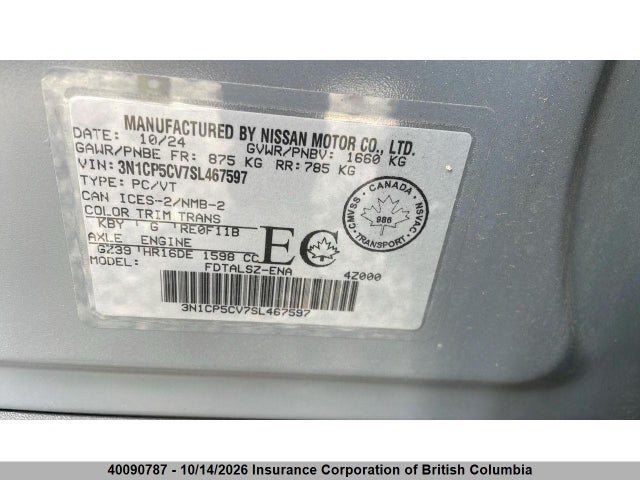 3N1CP5CV7SL467597 Nissan Kicks