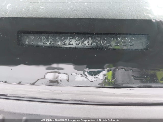 Aukcja sprzedaży 2002 Toyota Corolla Ce/le/s, vin: 2T1BR12E82C862288, numer aukcji: 40090814