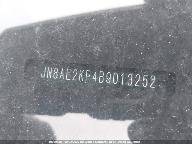 40090830 :رقم المزاد ، JN8AE2KP4B9013252 vin ، 2011 Nissan Quest مزاد بيع