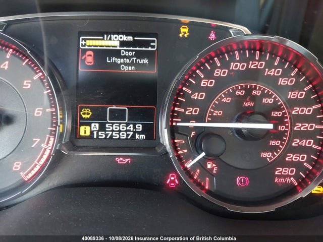 Aukcja sprzedaży 2017 Subaru Wrx Limited, vin: JF1VA1G62H9837204, numer aukcji: 40089336