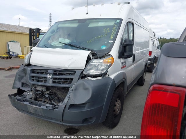 40085843 :رقم المزاد ، 3C6TRVBG0JE143086 vin ، 2018 Ram Promaster 1500 1500 High مزاد بيع