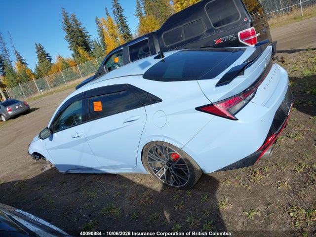 2022 Hyundai Elantra N Manual მანქანა იყიდება აუქციონზე, vin: KMHLW4AK6NU006416, აუქციონის ნომერი: 40090884