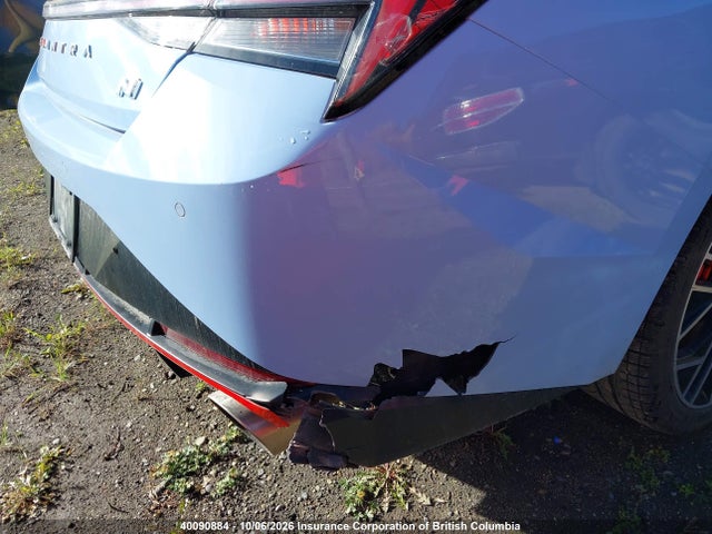 2022 Hyundai Elantra N Manual მანქანა იყიდება აუქციონზე, vin: KMHLW4AK6NU006416, აუქციონის ნომერი: 40090884