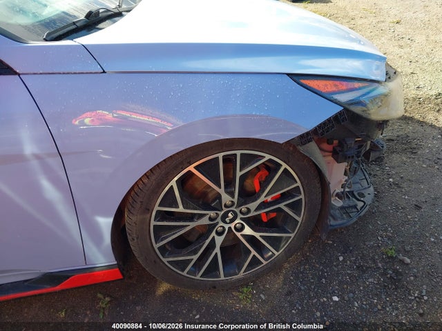 2022 Hyundai Elantra N Manual მანქანა იყიდება აუქციონზე, vin: KMHLW4AK6NU006416, აუქციონის ნომერი: 40090884