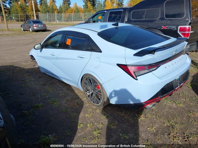 2022 Hyundai Elantra N Manual მანქანა იყიდება აუქციონზე, vin: KMHLW4AK6NU006416, აუქციონის ნომერი: 40090884