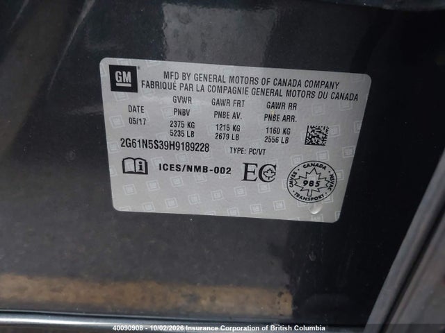 Продаж на аукціоні авто 2017 Cadillac Xts, vin: 2G61N5S39H9189228, номер лоту: 40090908