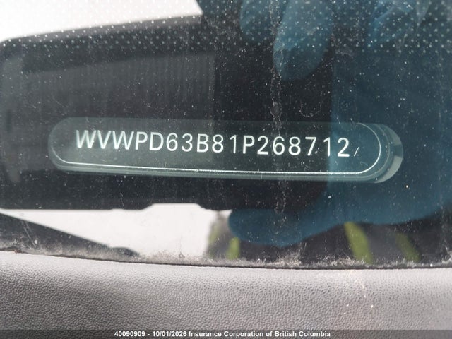 2001 Volkswagen Passat Gls მანქანა იყიდება აუქციონზე, vin: WVWPD63B81P268712, აუქციონის ნომერი: 40090909