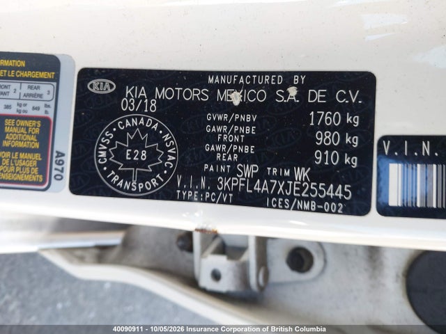 KIA Forte 2018 3KPFL4A7XJE255445 Image 18