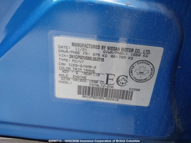 Nissan KICKS SR 2021 3N1CP5DV0ML562018 Image 9