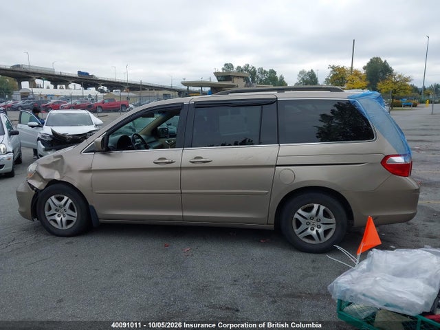 40091011 :رقم المزاد ، 5FNRL38657B513796 vin ، 2007 Honda Odyssey Exl مزاد بيع