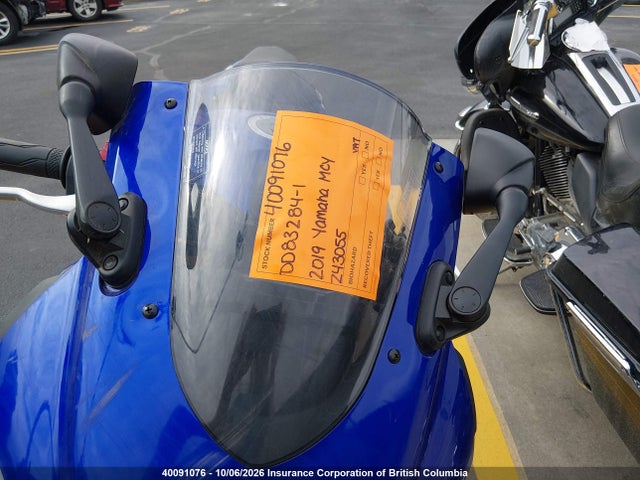 40091076 :رقم المزاد ، MH3RH18N1KK001382 vin ، 2019 Yamaha Yzfr3 A مزاد بيع