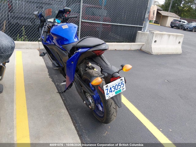 40091076 :رقم المزاد ، MH3RH18N1KK001382 vin ، 2019 Yamaha Yzfr3 A مزاد بيع