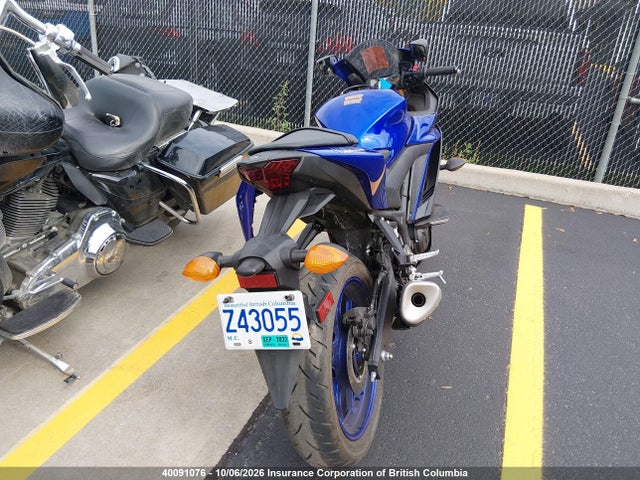 40091076 :رقم المزاد ، MH3RH18N1KK001382 vin ، 2019 Yamaha Yzfr3 A مزاد بيع