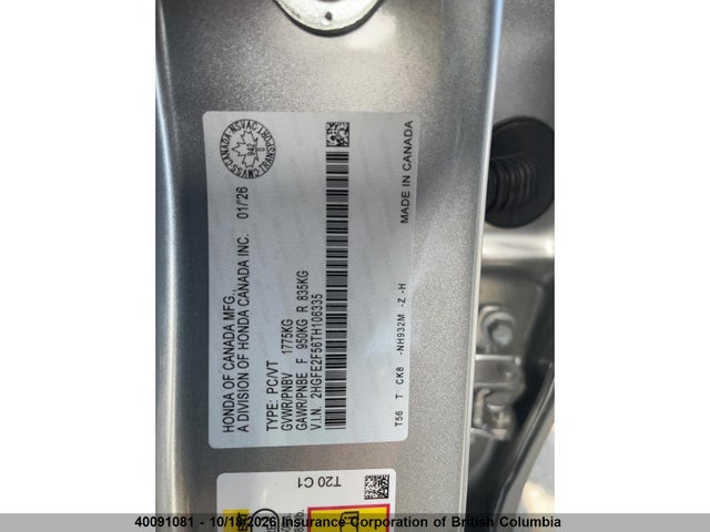 Honda Civic 2026 2HGFE2F56TH106335 Image 23