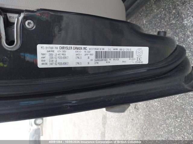 Aukcja sprzedaży 2011 Chrysler Town & Country Touring L, vin: 2A4RR8DG0BR708691, numer aukcji: 40091084