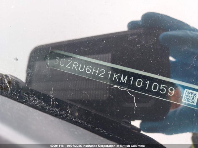 Aukcja sprzedaży 2019 Honda Hr-v, vin: 3CZRU6H21KM101059, numer aukcji: 40091118