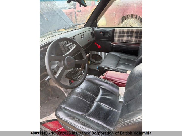 40091119 :رقم المزاد ، 1GTCS19RXP0508937 vin ، 1993 Gmc Sonoma مزاد بيع