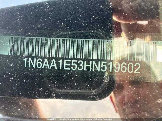 Aukcja sprzedaży 2017 Nissan Titan, vin: 1N6AA1E53HN519602, numer aukcji: 40091131