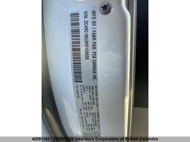 Продаж на аукціоні авто 2024 Chrysler Pacifica Touring L, vin: 2C4RC1BG3RR159029, номер лоту: 40091141