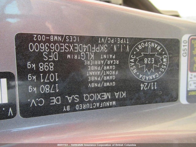 40091161 :رقم المزاد ، 3KPFU4DEXSE063600 vin ، 2025 Kia K4 Ex/ex+ مزاد بيع