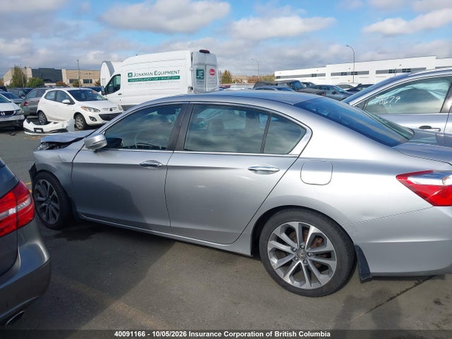 40091166 :رقم المزاد ، 1HGCR2F50FA806779 vin ، 2015 Honda Accord Sport مزاد بيع