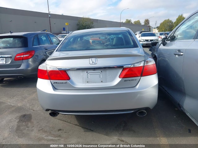 40091166 :رقم المزاد ، 1HGCR2F50FA806779 vin ، 2015 Honda Accord Sport مزاد بيع