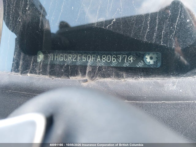 40091166 :رقم المزاد ، 1HGCR2F50FA806779 vin ، 2015 Honda Accord Sport مزاد بيع