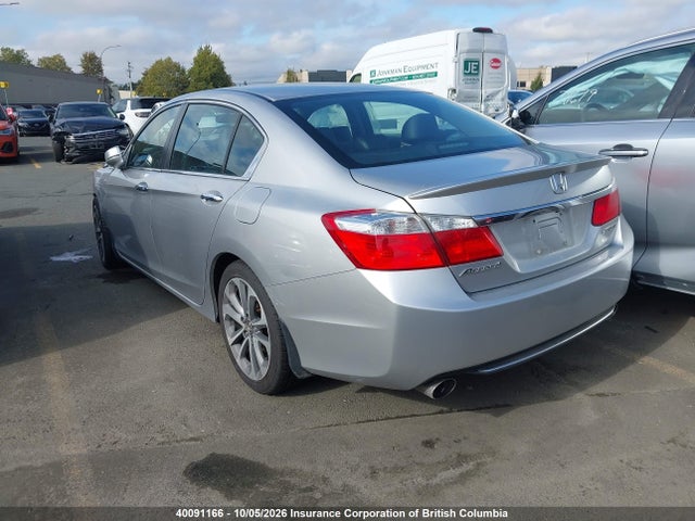 40091166 :رقم المزاد ، 1HGCR2F50FA806779 vin ، 2015 Honda Accord Sport مزاد بيع