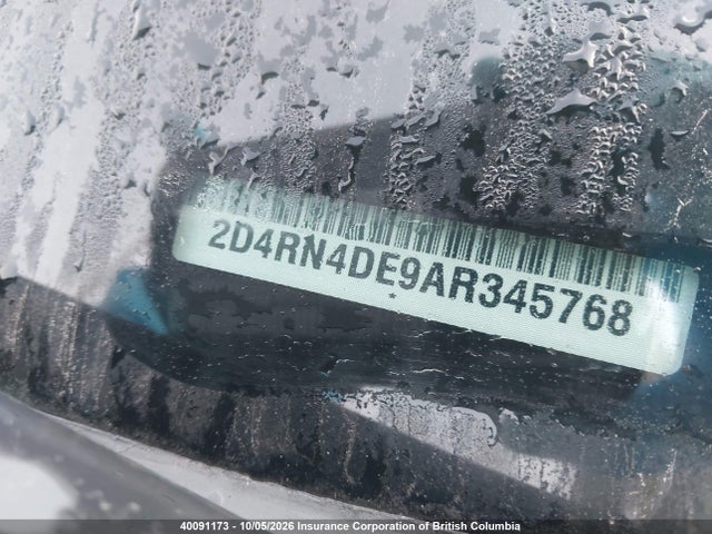 40091173 :رقم المزاد ، 2D4RN4DE9AR345768 vin ، 2010 Dodge Grand Caravan Se مزاد بيع