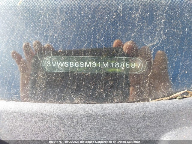 Aukcja sprzedaży 2001 Volkswagen Jetta, vin: 3VWSB69M91M188587, numer aukcji: 40091176
