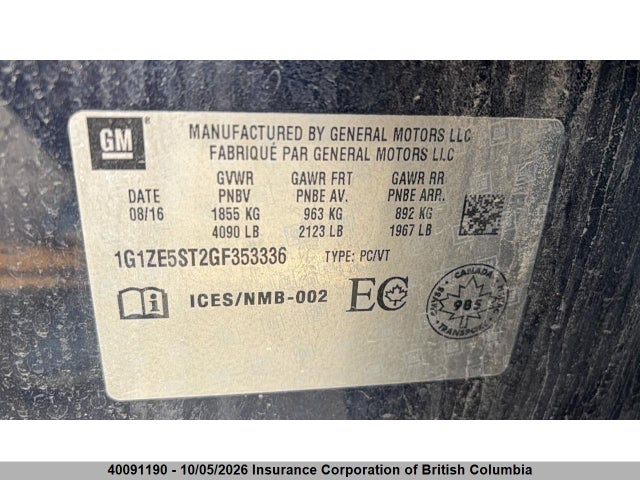 Chevrolet MALIBU LT 2016 1G1ZE5ST2GF353336 Image 45