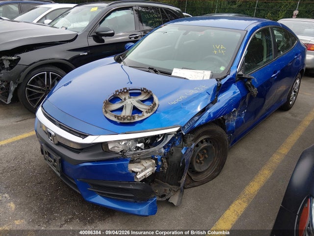 2016 Honda Civic Lx მანქანა იყიდება აუქციონზე, vin: 2HGFC2F53GH033484, აუქციონის ნომერი: 40086384