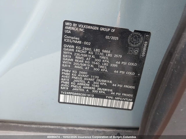 Продаж на аукціоні авто 2025 Volkswagen Id.4 Pro S, vin: 1V24RPE86SC001913, номер лоту: 40090474