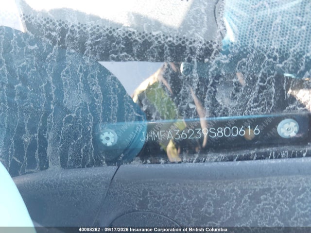 Aukcja sprzedaży 2009 Honda Civic Hybrid, vin: JHMFA36239S800616, numer aukcji: 40088262
