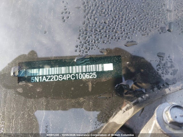 Продаж на аукціоні авто 2023 Nissan Murano Platinum, vin: 5N1AZ2DS4PC100625, номер лоту: 40091235