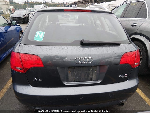 40086907 :رقم المزاد ، WAUKF78E16A273075 vin ، 2006 Audi A4 2.0t Avant Quattro مزاد بيع