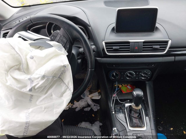 2016 Mazda 3 Touring მანქანა იყიდება აუქციონზე, vin: 3MZBM1L73GM250848, აუქციონის ნომერი: 40088877