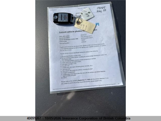 Aukcja sprzedaży 2019 Kia Sorento L/lx, vin: 5XYPGDA38KG456870, numer aukcji: 40091267