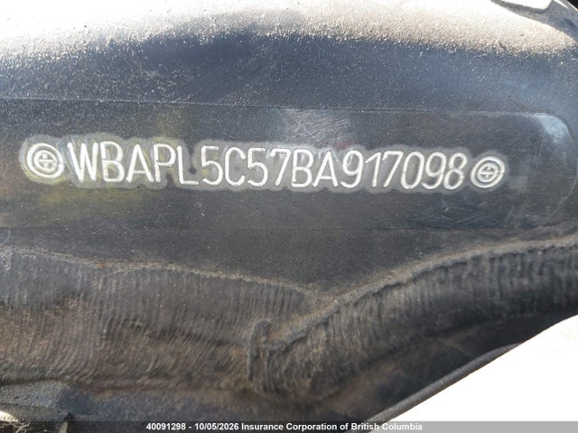 Aukcja sprzedaży 2011 Bmw 3-series, vin: WBAPL5C57BA917098, numer aukcji: 40091298