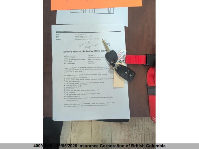 Aukcja sprzedaży 2010 Hyundai Tucson Gls, vin: KM8JT3ACXAU038637, numer aukcji: 40091310
