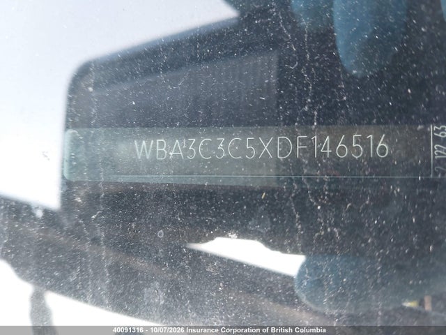 40091316 :رقم المزاد ، WBA3C3C5XDF146516 vin ، 2013 Bmw 320i مزاد بيع
