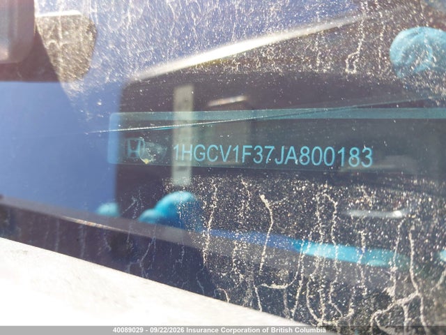 Aukcja sprzedaży 2018 Honda Accord Sport, vin: 1HGCV1F37JA800183, numer aukcji: 40089029