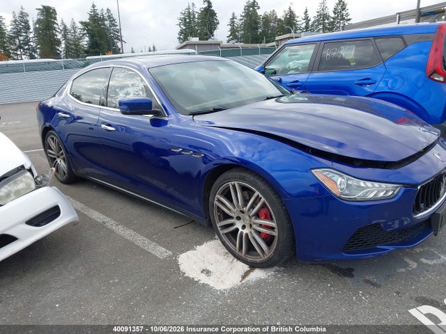 Продаж на аукціоні авто 2015 Maserati Ghibli S/q4, vin: ZAM57RTA3F1150550, номер лоту: 40091357
