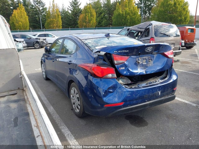 2016 Hyundai Elantra Se/sport/limited მანქანა იყიდება აუქციონზე, vin: 5NPDH4AE8GH678214, აუქციონის ნომერი: 40091376