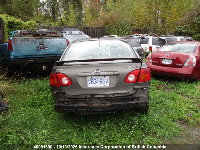 40091390 :رقم المزاد ، 2T1BR32EX3C729268 vin ، 2003 Toyota Corolla Ce/le/s مزاد بيع