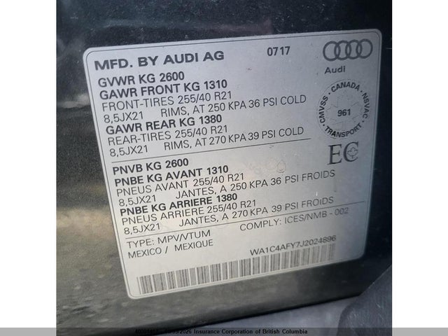 WA1C4AFY7J2024896 Audi SQ5