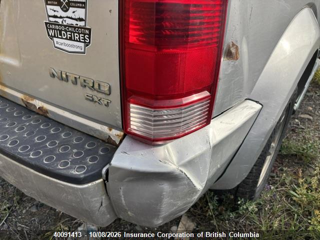 40091413 :رقم المزاد ، 1D4PU5GK3AW102370 vin ، 2010 Dodge Nitro Sxt مزاد بيع